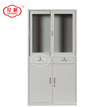 Factory directly selling Laboratory steel glass door sample filing switch steel book rack cabinet